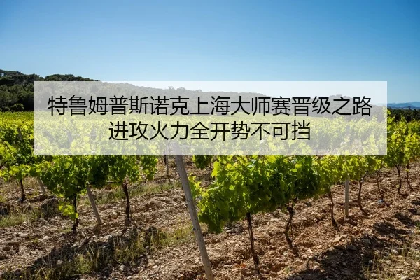 特鲁姆普斯诺克上海大师赛晋级之路 进攻火力全开势不可挡